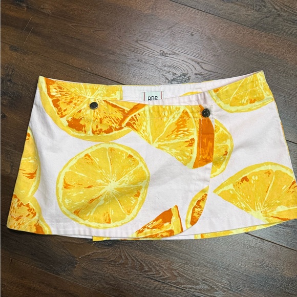 Urban Outfitters BDG Micro Mini Denim Wrap Citrus Skirt - Picture 1 of 5